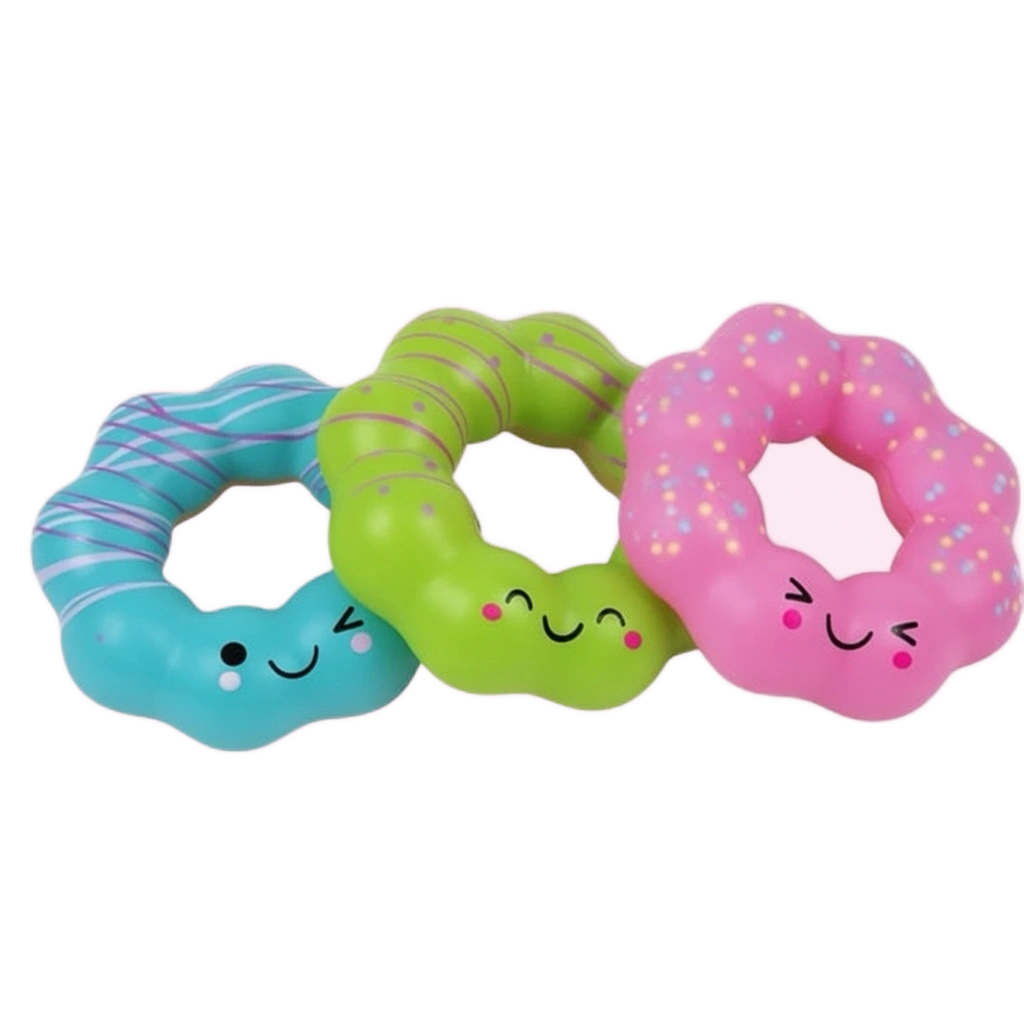Mochi Donut Squishy Bracelet 3-Pack for Busy Fingers