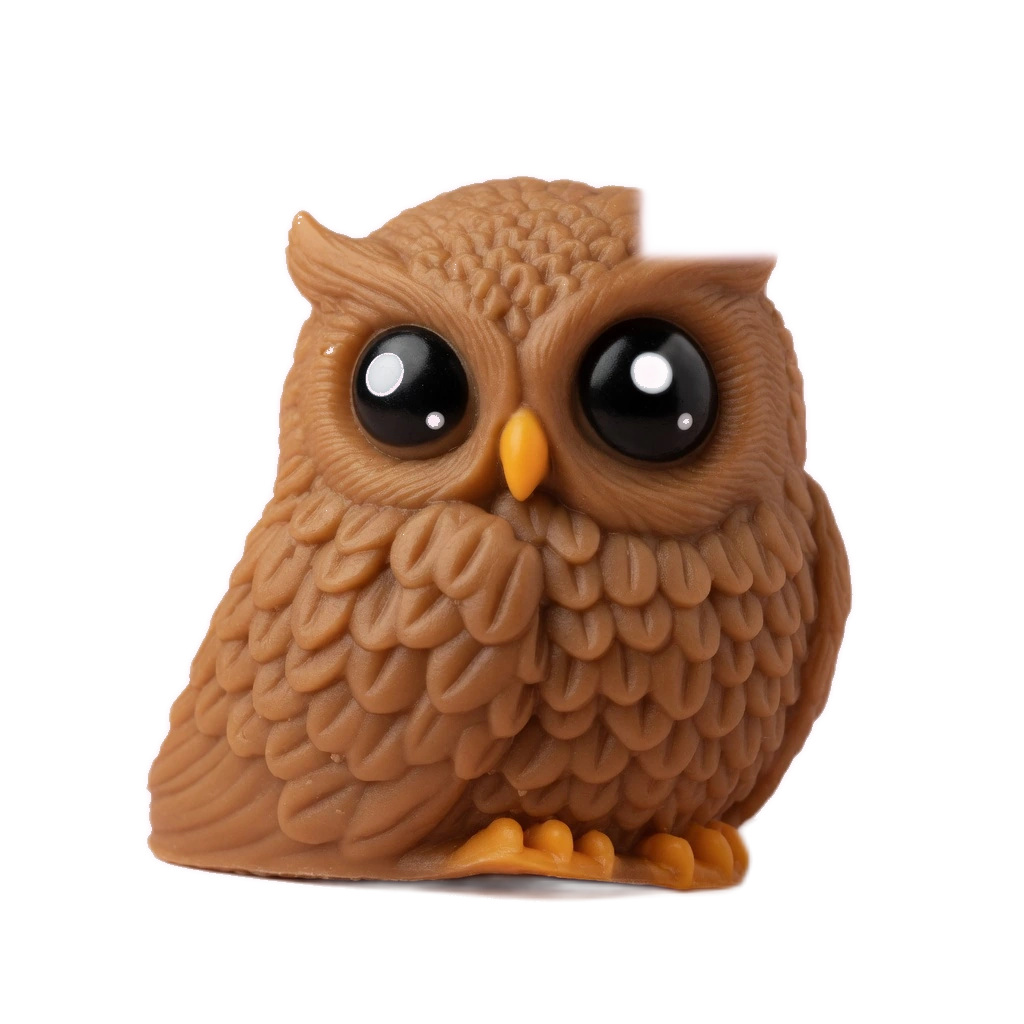 Mochi Owl Squishy Slow Rising Realistic Squeeze Sensory Toy