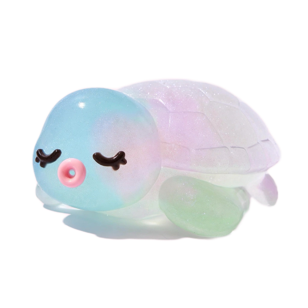 Mochi Turtle Squishy, Squishy Toy with Sleepy Kawaii Face