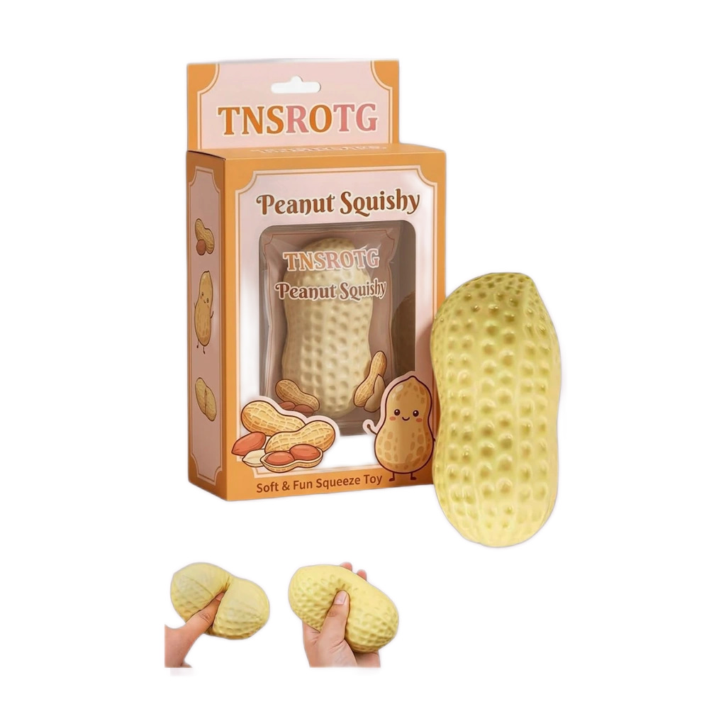 Moldable Peanut Squishy — Sculpt, Squash, Reshape on Repeat