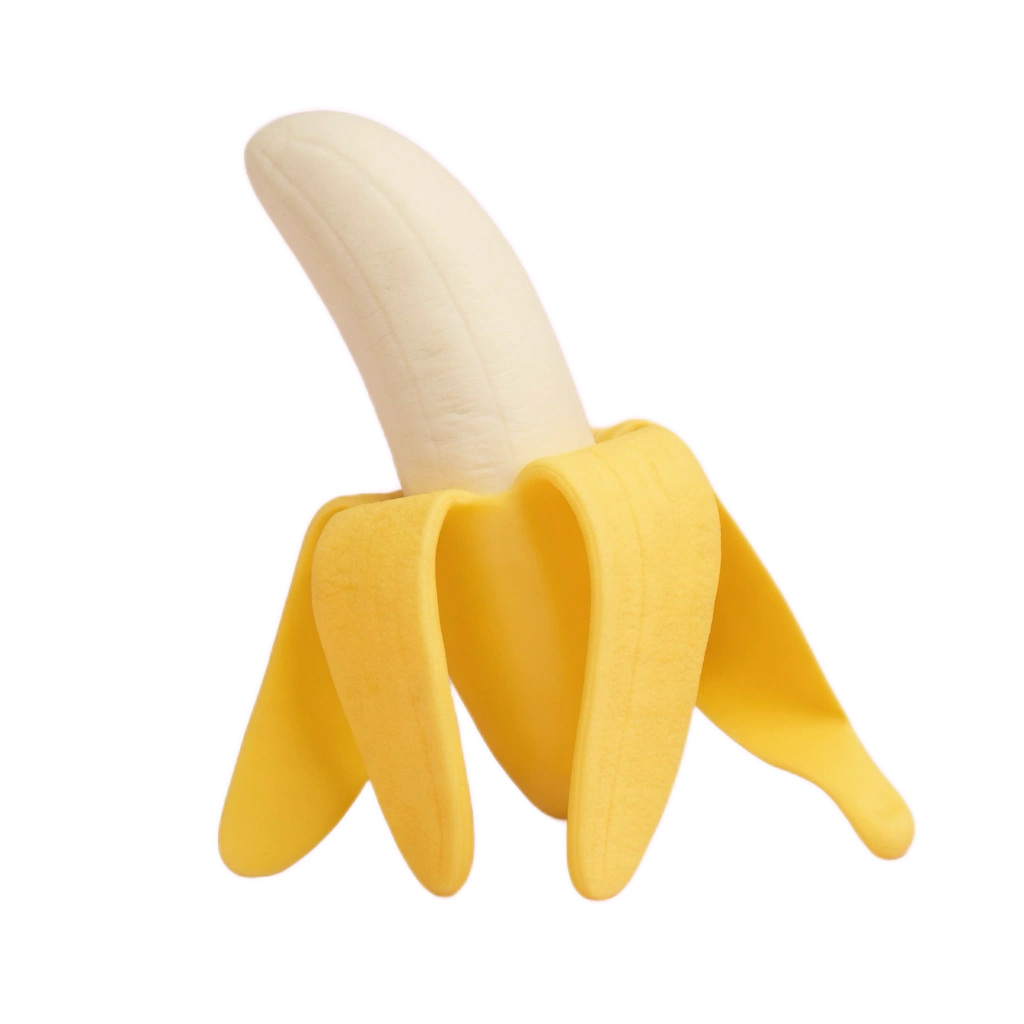 Peeled Banana Squishy, Half-Peeled Slow-Rise Squeeze Fidget