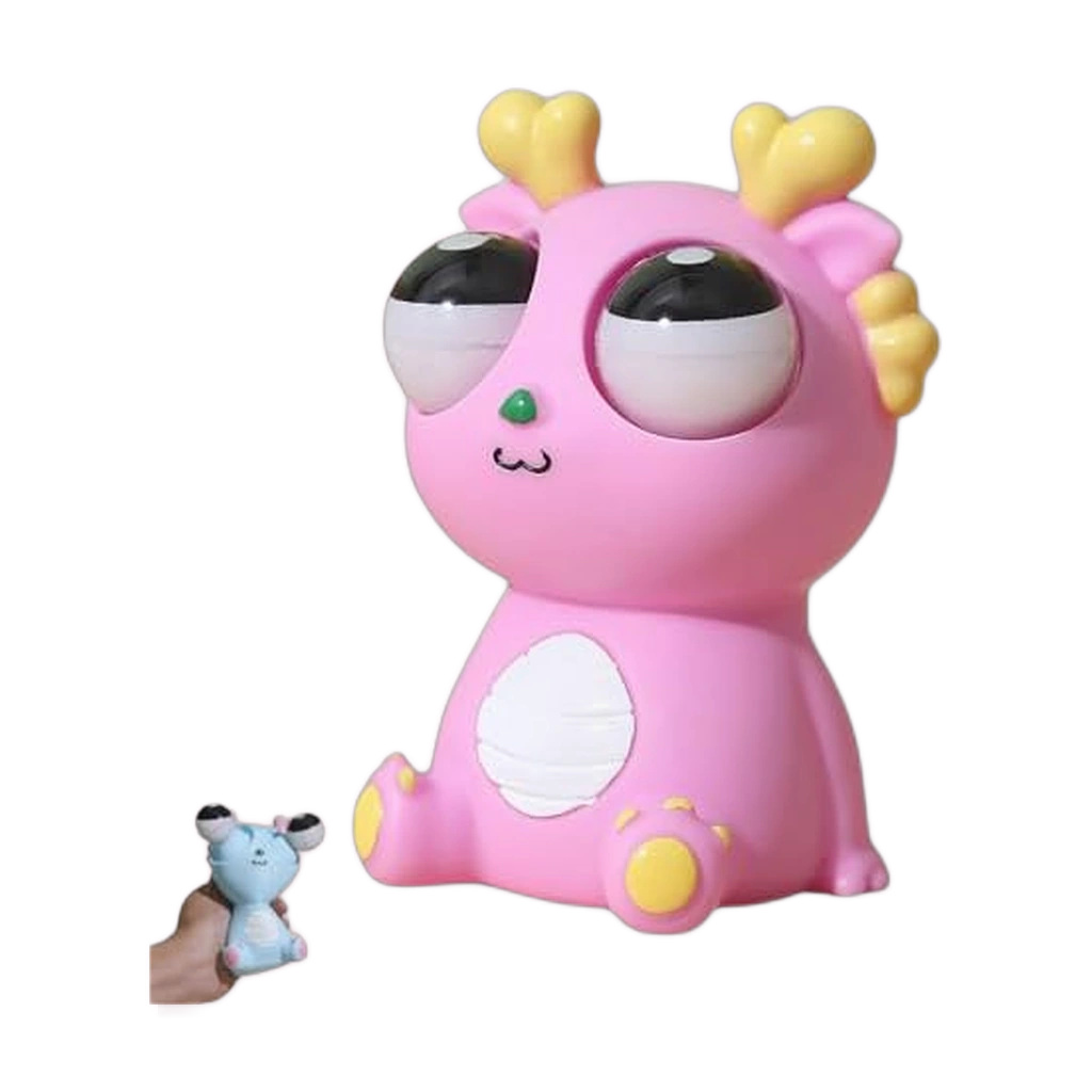 Pink Dragon Squishy Pop-Out Eye Sensory Fidget Toy