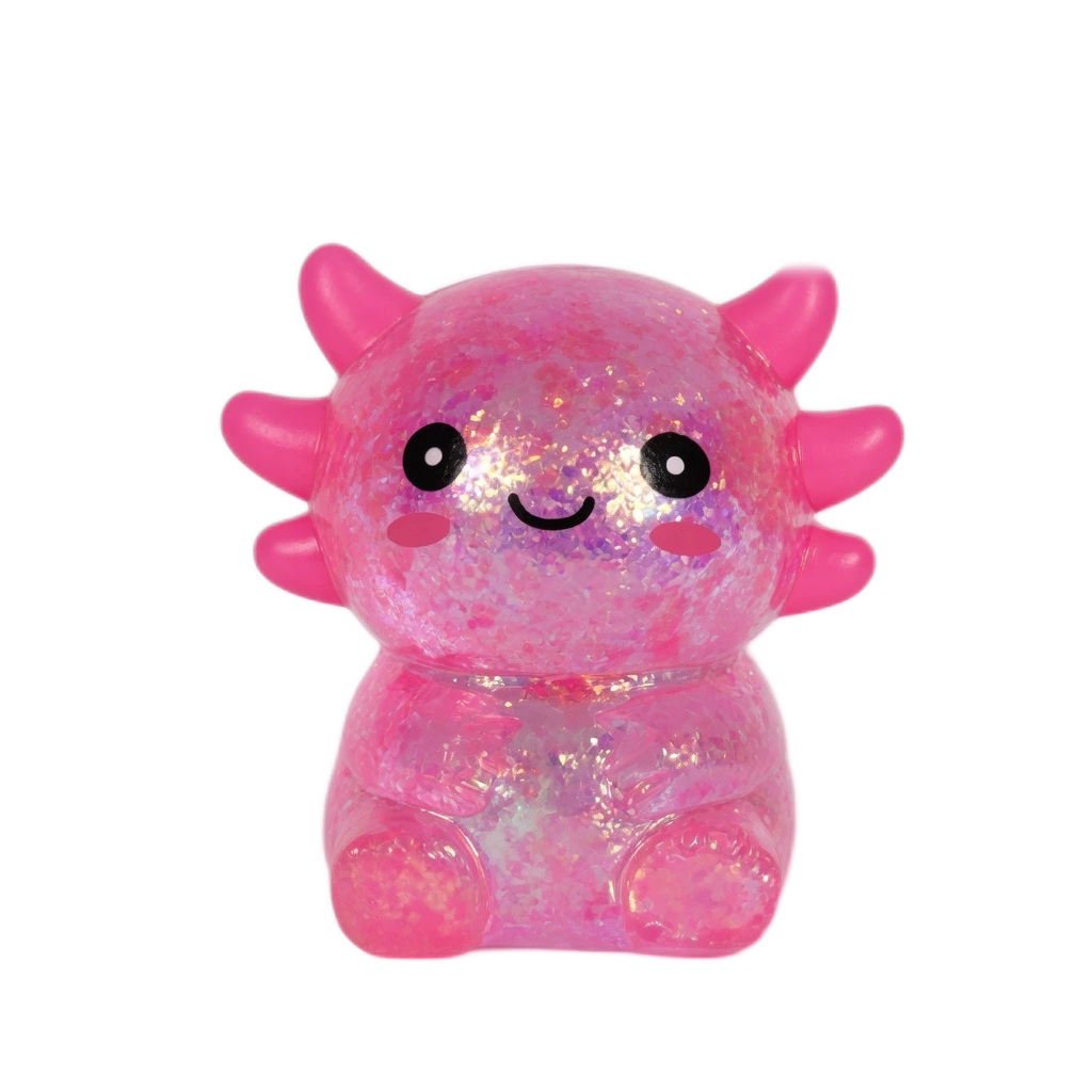 Pink Kawaii Axolotl Water Bead Squishy Ball Sensory Toy