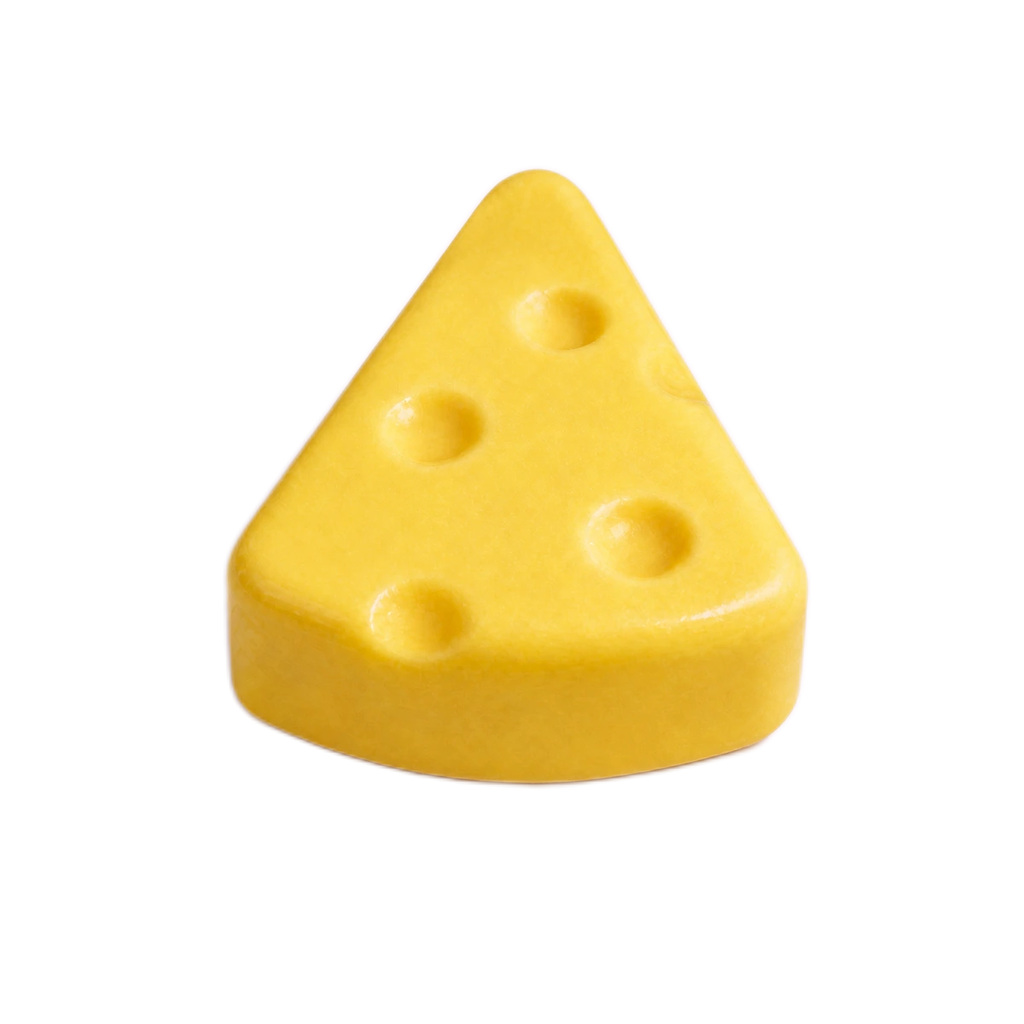 Pizza Cheese Squishy — Triangle Cheese Wedge Slow-Rising Stress Toy