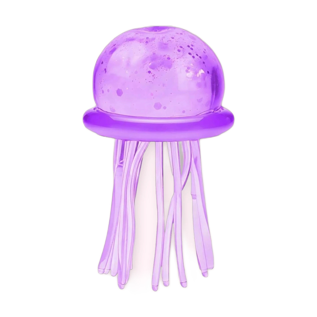 Purple Jellyfish Squishy Slow Rise Squeeze Fidget Toy