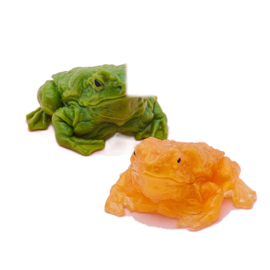 Realistic Frog Squishy 2 Pack Squeeze Toad Toy