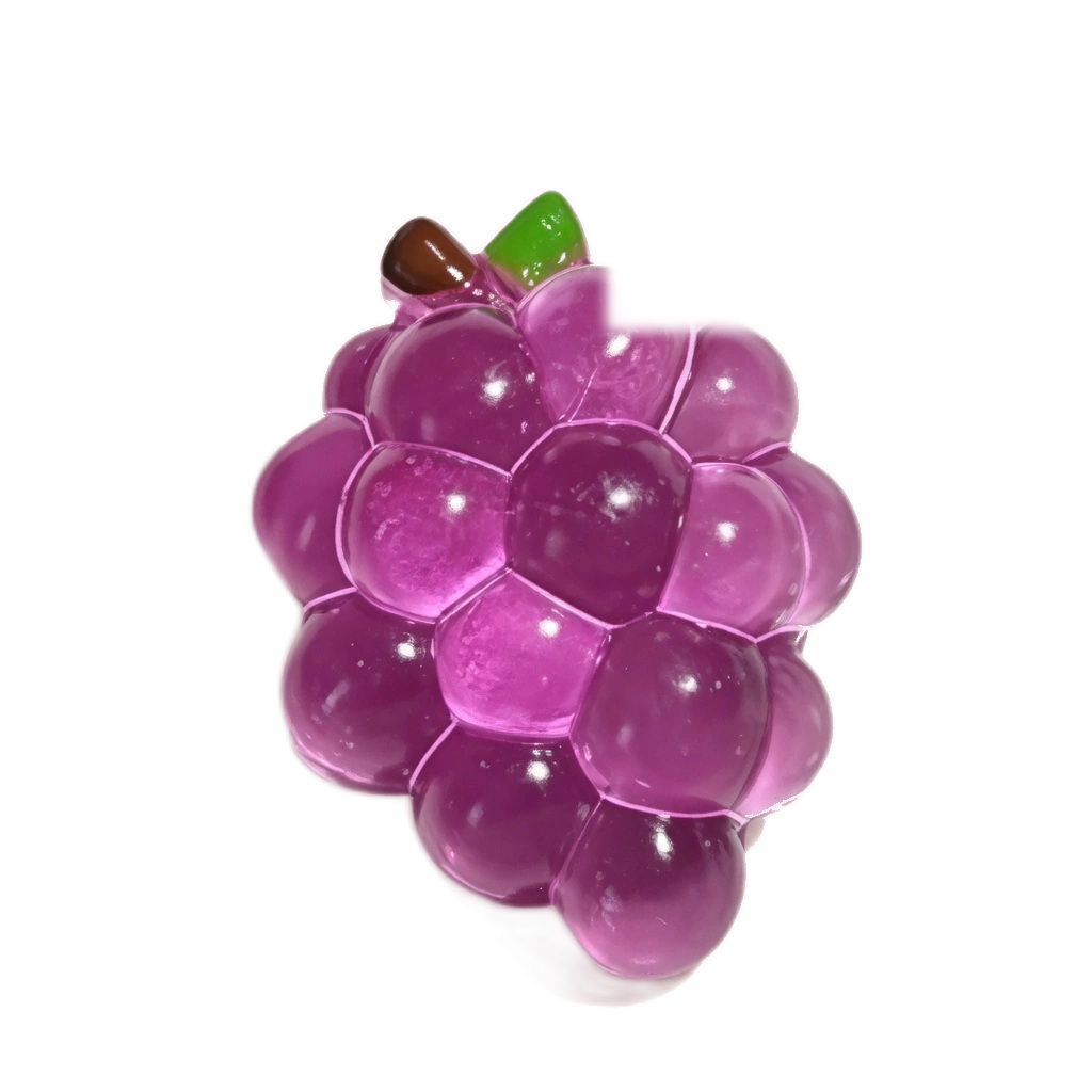 Realistic Grape Squishy, Soft Fruit Stress Ball for Kids