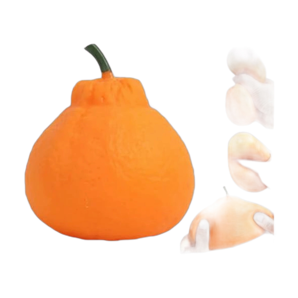 Realistic Orange Squishy Slow Rising Fruit Stress Toy