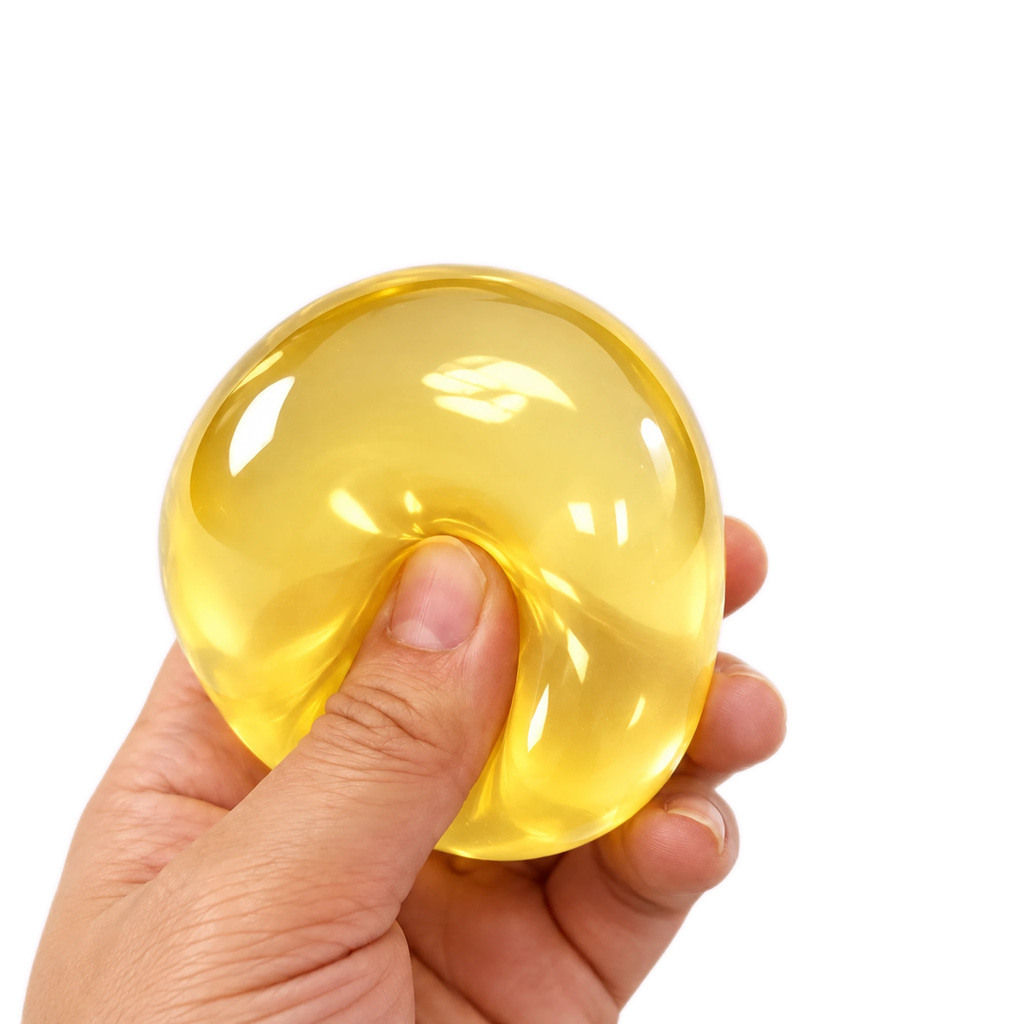 Scented Coconut Oil Squishy, Soft Tropical Squeeze