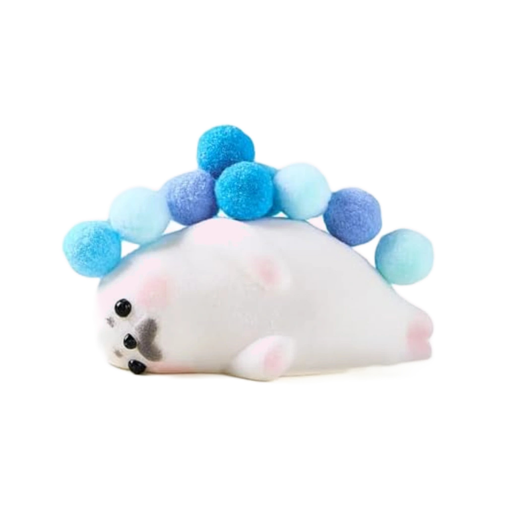 Sensory Seal Squishy With Pom Poms Soft Squeeze Fidget Toy