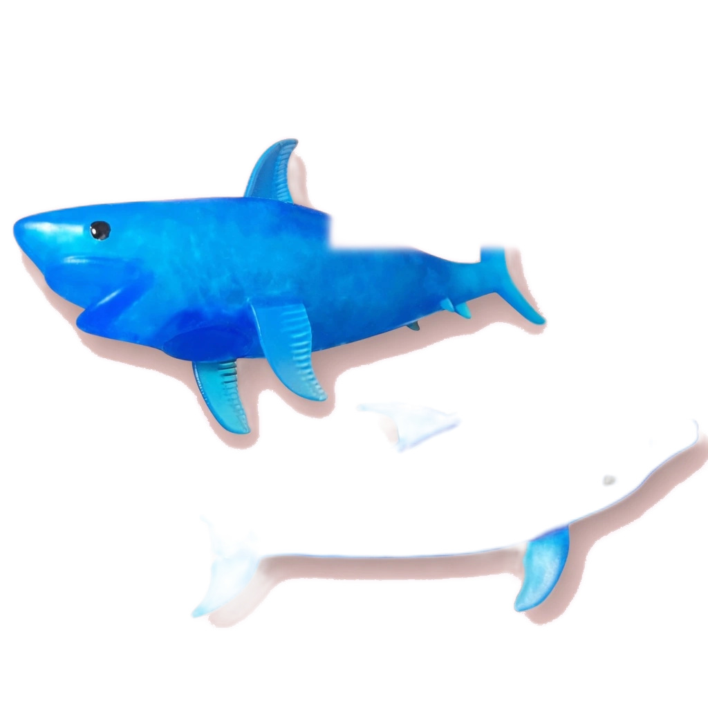 Shark Squishy Stress Ball Set with Squishy Dolphin