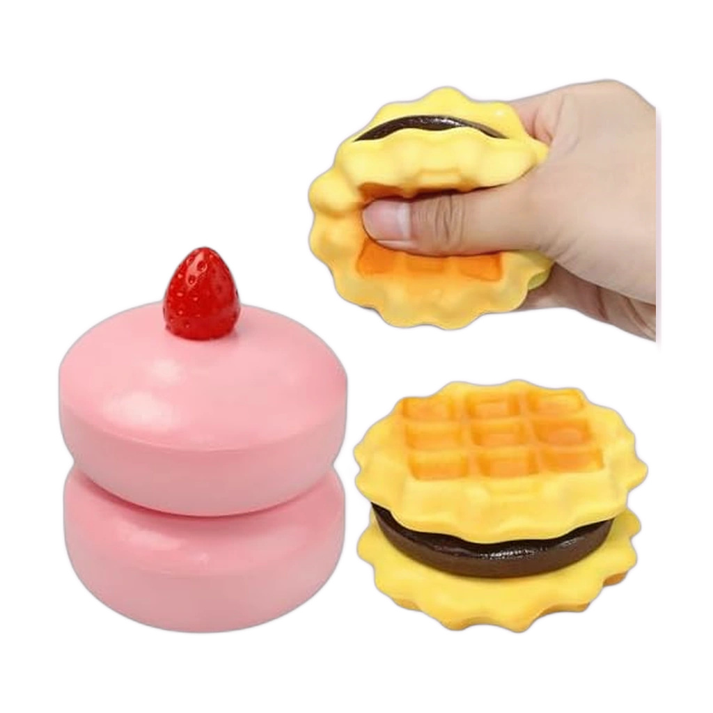 Slow Rising Waffle Squishy Soft Squeeze Cake Food Toy
