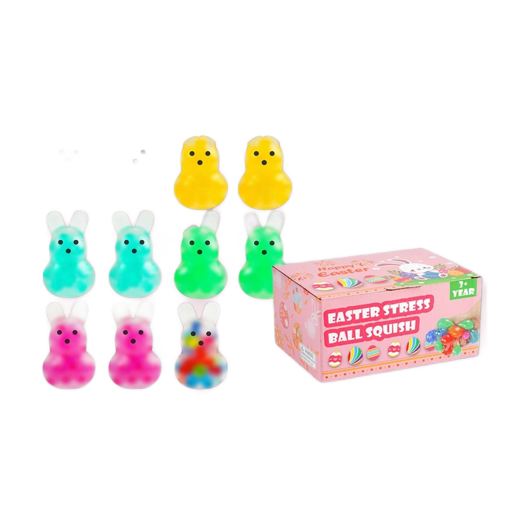 Soft Bunny Squishy 28 Pack Bulk Squeeze Party Favor Toy
