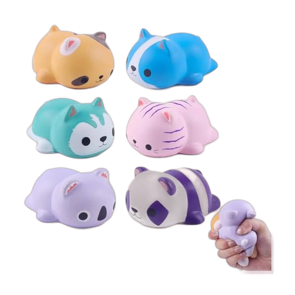 Soft Panda Squishy Animal Pack 6 Cute Squeeze Toys
