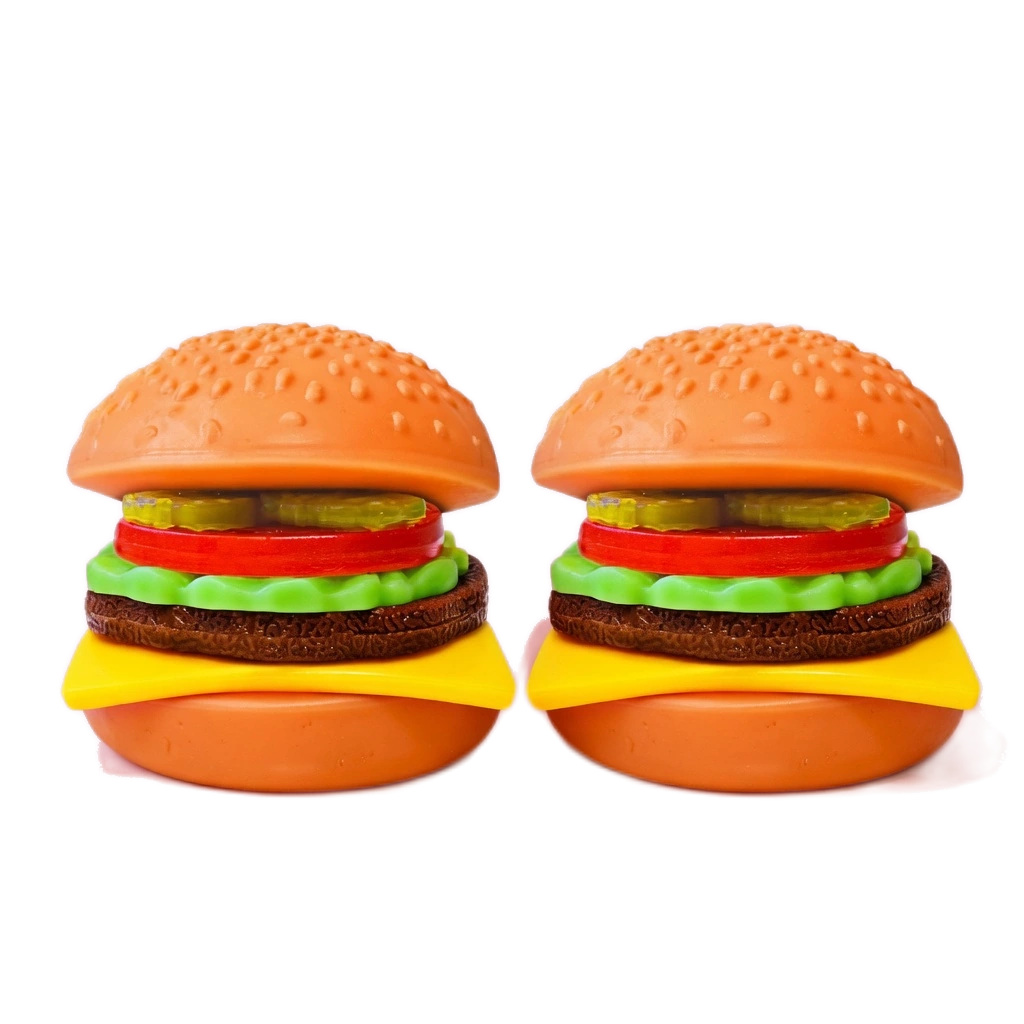Squeezy Hamburger Squishy 2-Pack, Make-Your-Own Patty Fun Set