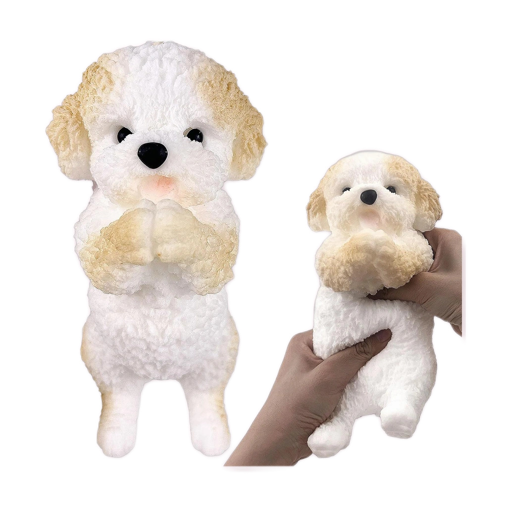 Standing Dog Squishy Cream Teddy Puppy Slow Rising Toy