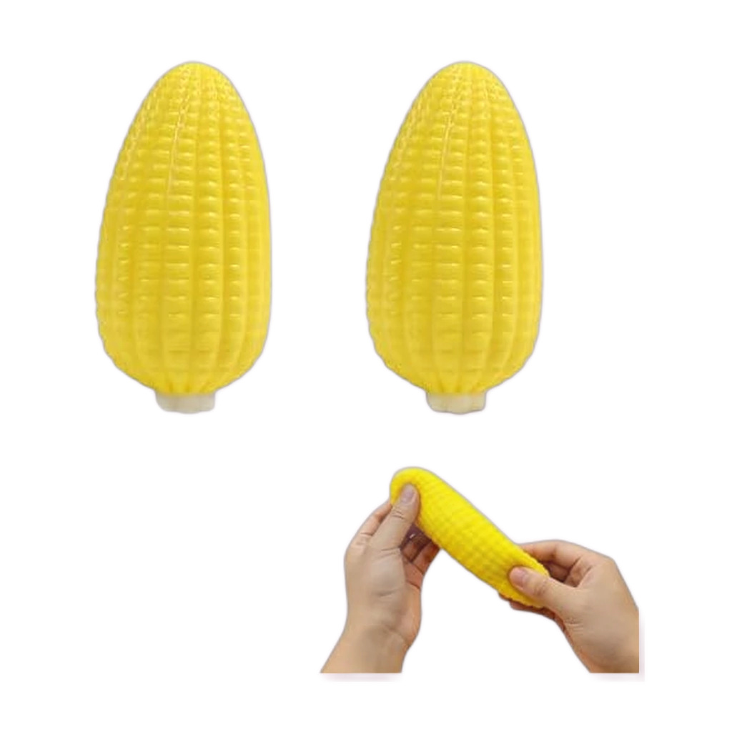squishy pegajoso de milho com 2 pacotes de brinquedo macio em TPR