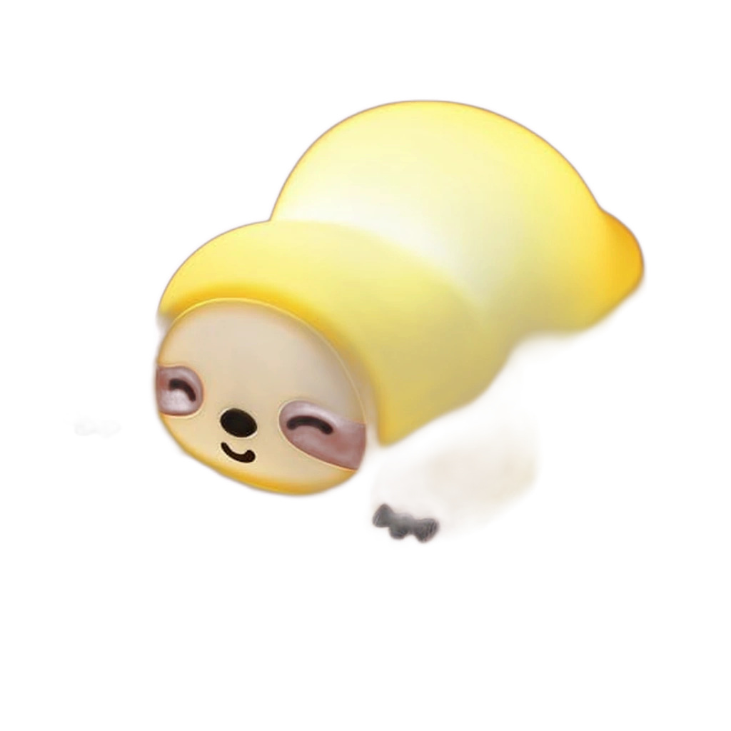 Stress Relief Sloth Squishy Light - Soft Squeeze Glow Lamp