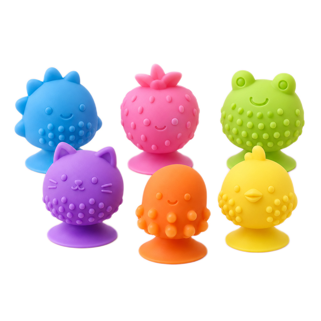 Colorful Suction Cup Sensory Fidget Set