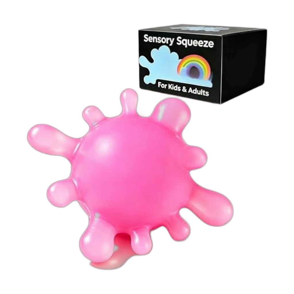 Sugar Stress Cube Squishy, Smash-and-Rise Malt Fidget