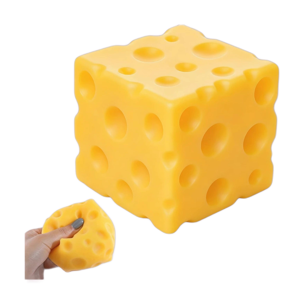 Swiss Cheese Squishy, Realistic Holey Block to Squish