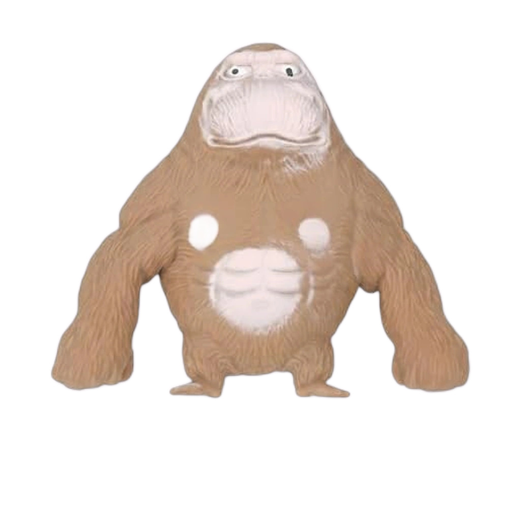 Tan Monkey Squishy Sand Filled Gorilla Squeeze Stress Toy