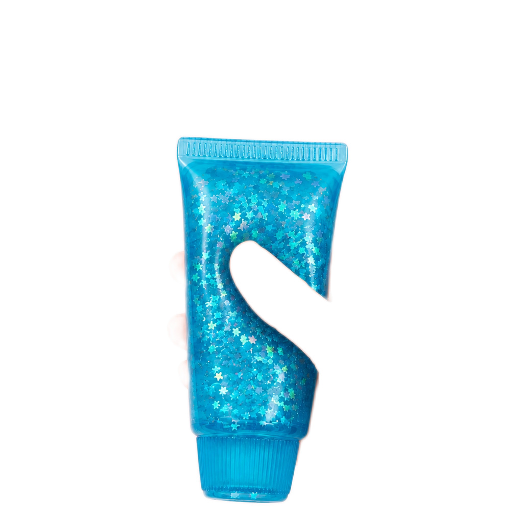 Glitter Toothpaste Squishy — Blue, Red or Fluorescent Yellow