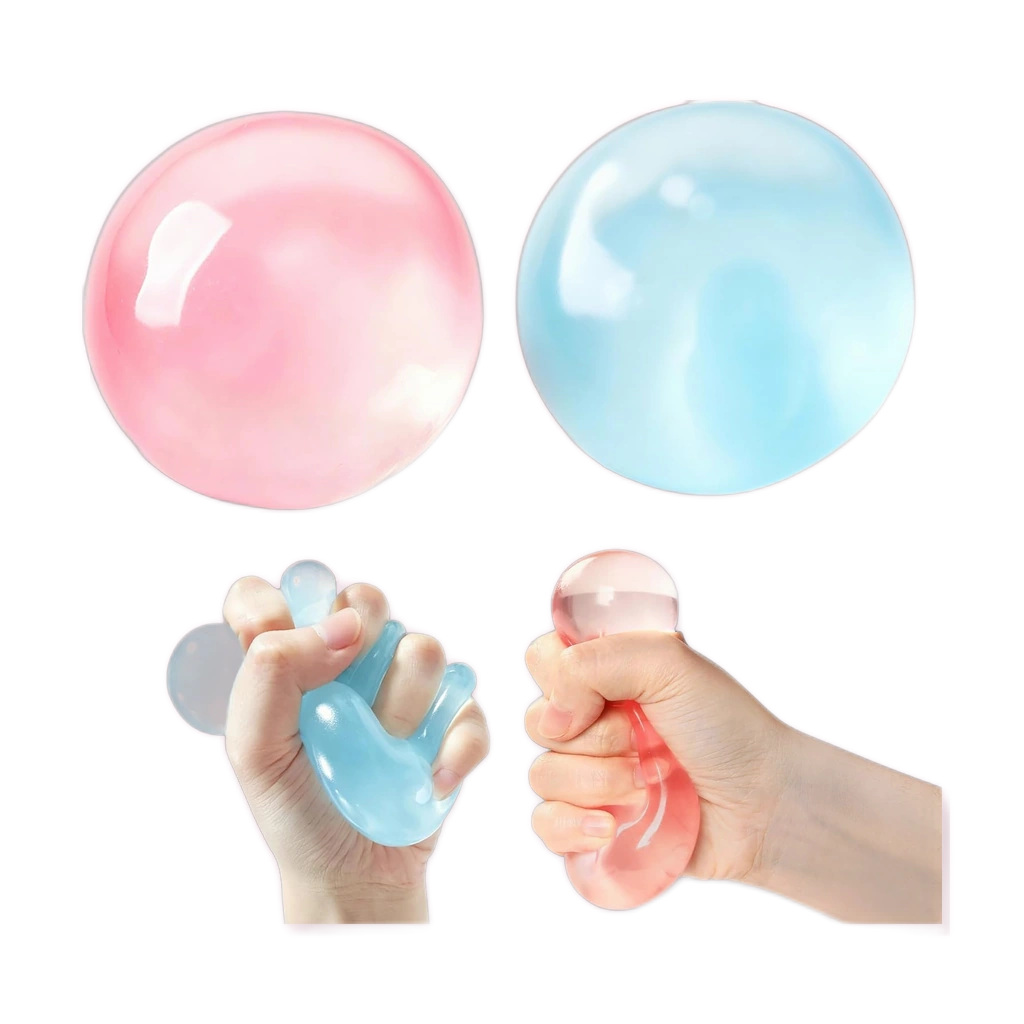 Twin Pack Coconut Squishy Jelly Stress Balls for Kids