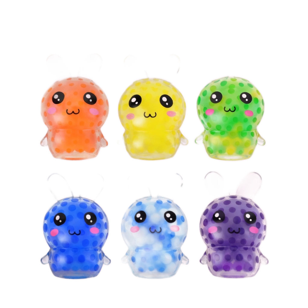 Water Bead Bunny Squishy 6 Pack Kawaii Jelly Squeeze Toy