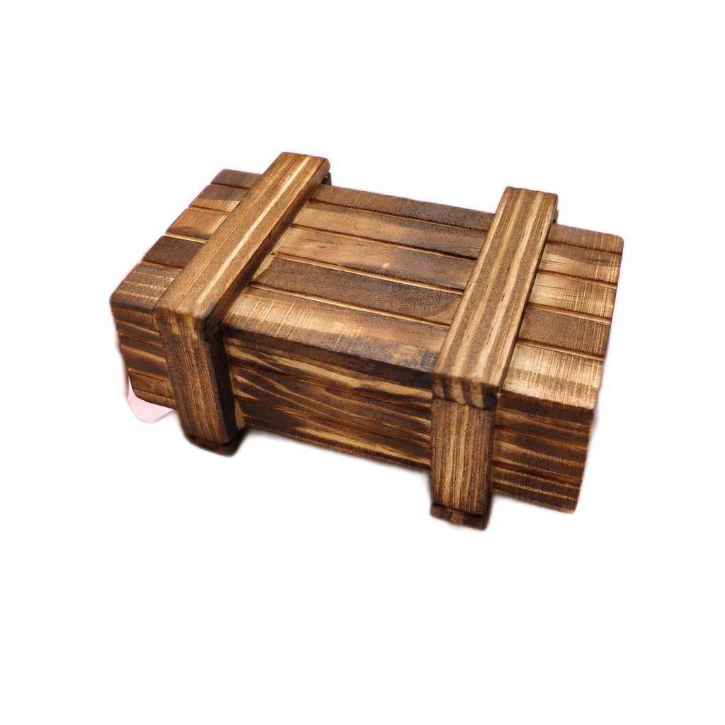 WOODEN CROSS-LOCK PUZZLE الصورة