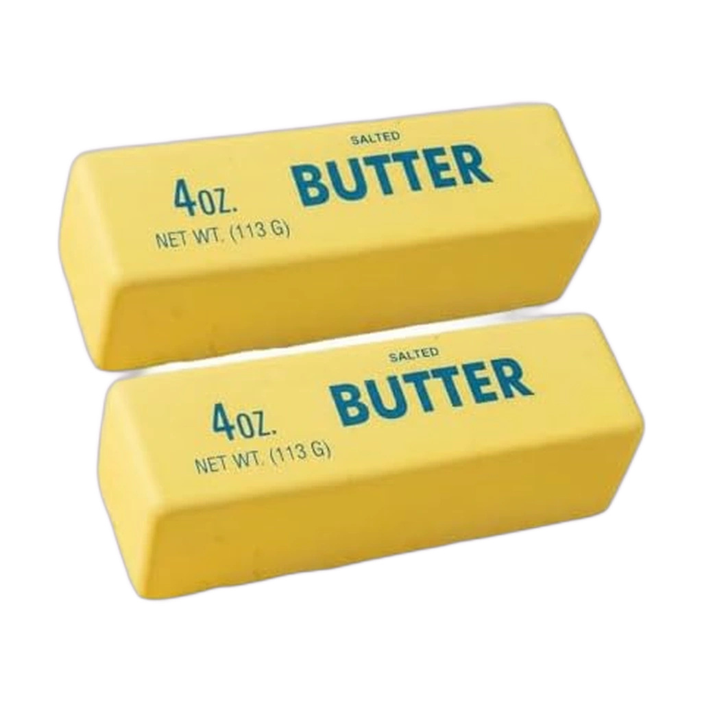 Yellow Butter Brick Squishy 2 Pack - Slow Rising Squeeze Toy