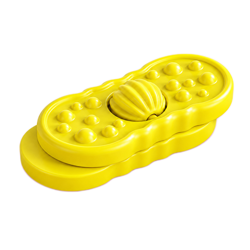 Yellow Textured Slider Fidget Board